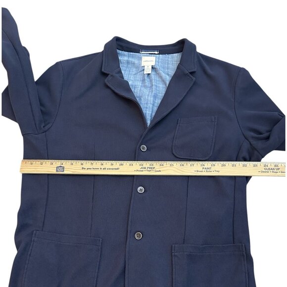 GH Bass Casual Blazer Jacket Men’s Size XL Cotton Blend Navy Elbow Patches - Picture 5 of 6